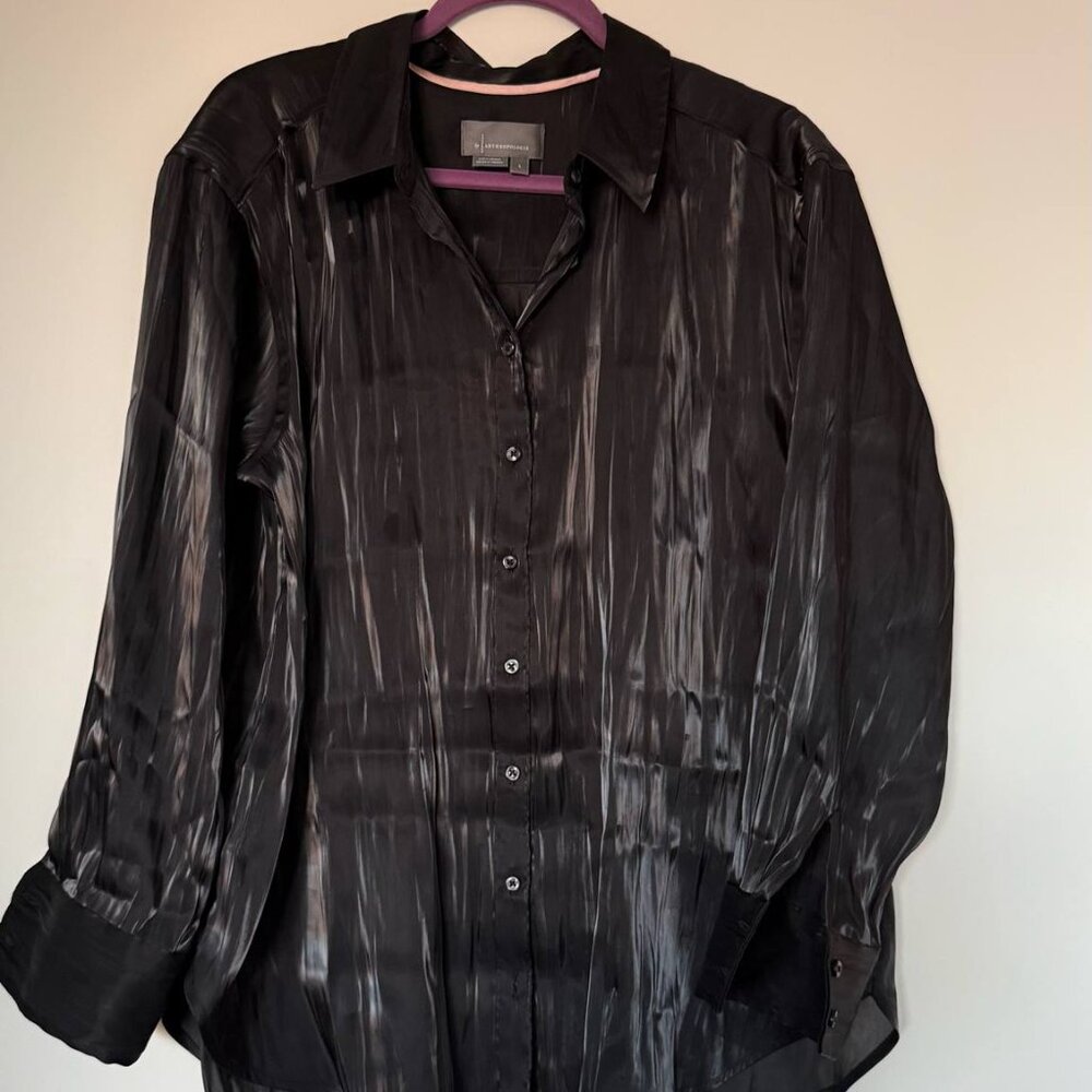 Silky Iridescent Buttondown Shirt
